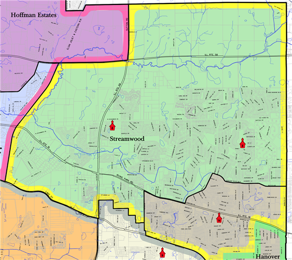 Streamwood High School Boundaries